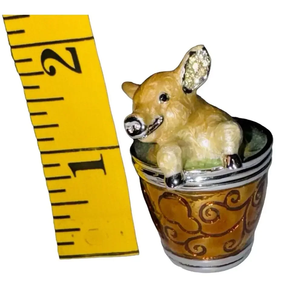 Pig in a Barrel Wash Tub Trinket Box Stash around 2